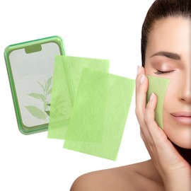 EKIND Oil Blotting Papers Make Up Pads for Face Shine Control Men Women, with Control Smooth Cover Box Portable Oil Absorbing Tissues for Oily Skin(300 Sheets,Green)