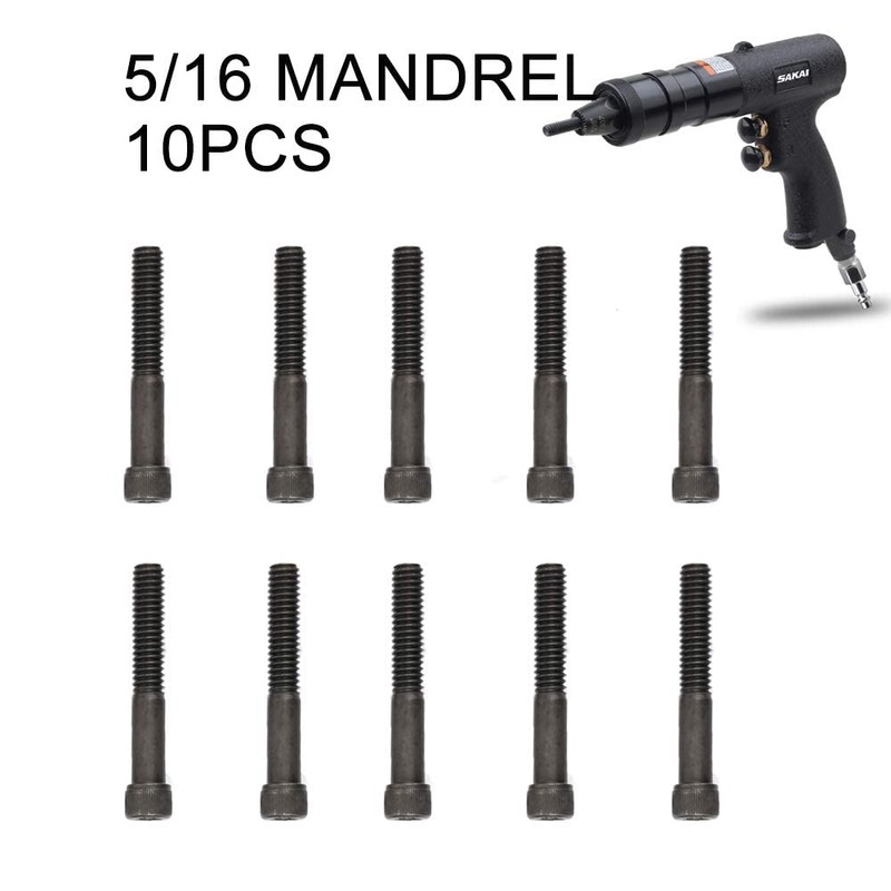 KIARUO 5/16 Replacement Mandrel,Rivet Nut Gun Tip Mandrel 10pcs for