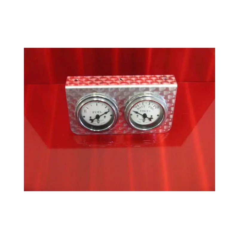 FPM Metals Stewart Warner style 2 1/16" under-mount gauge panel