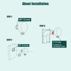 Heyalan Wall Mount Shower Hose Connector for Shower Handheld Brass