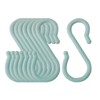 sourcing map 8 Pack S Shaped Hooks Plastic Hanger for