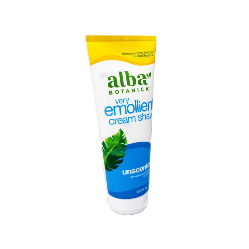 Alba Botanica: Very Emollient Cream Shave Unscented, 8 oz (3