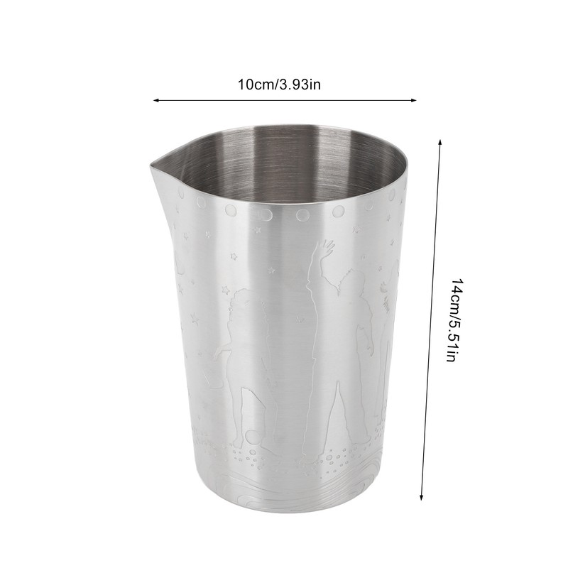 Milk Frothing Pitcher 304 Stainless Steel Rust Proof Multipurpose 840ml