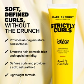 Marc Anthony Marc Anthony Curl Envy Cream - Defining Cream for Coarse, Frizzy Curls with Avocado Oil & Shea Butter - Sulfate-Free, Adds Bounce - 6 Oz