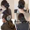 2 Piece Women's Large Floral Scrunchies for Oversized Lace Hair,