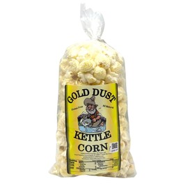 Gold Dust Kettle Corn | Kettle Corn | Sweet and Salty Kettle Corn Popcorn | Non GMO | Fresh Popped Popcorn | Kettle Popcorn | Made in Nebraska | 2.5 oz Bag
