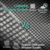 COBWEB Premium Window Screen DIY KIT 39" 51" Blocks Rain,