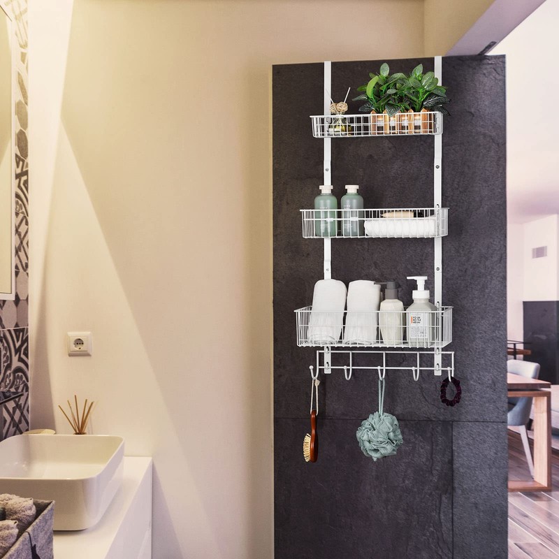 Over The Door Basket Organizer 3 Tier Hanging Kitchen Storage