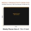 Weekly Productivity Planner - 8" x 11" Dashboard Desk Pad/Planner,
