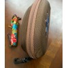 MAUI JIM LARGE Zippered Semi Hard Brown Sport SUNGLASSES CASE+POUCH
