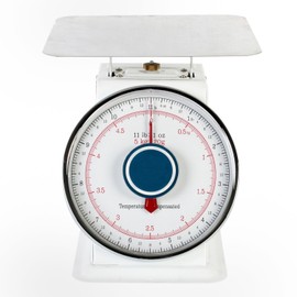 Thunder Group SCSL003 Scale, Portion, 11 lb. Capacity, Zero-Adjust dial, top Loading, Counter Model, Stainless Steel Platform, Enamel Finish