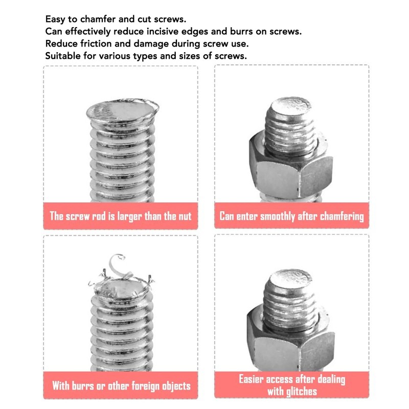 Deburring Chamfer Tool Set 1/4in Drill Bit Deburring External Chamfer