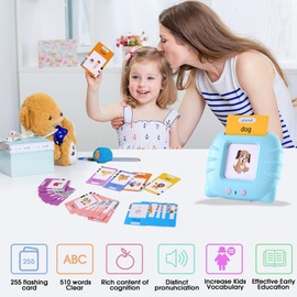 255 Talking Flash Cards for Toddlers 2-6 Years Kids Flash Cards with 510 Sight Words Speech Therapy Learn Alphabet ABC Letters Colors Number Shapes Animals Learning Toys Educational Toys