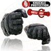 Milwaukee Leather SH717 Men's Black Leather Racing Gauntlet Gloves w/Knuckle