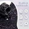Born Pretty UV Nagellack Glitzer Schwarz Reflektierendes Gel Nagellack UV