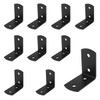 10 Pcs 2'' x 2'' L Bracket, Black Corner Bracket