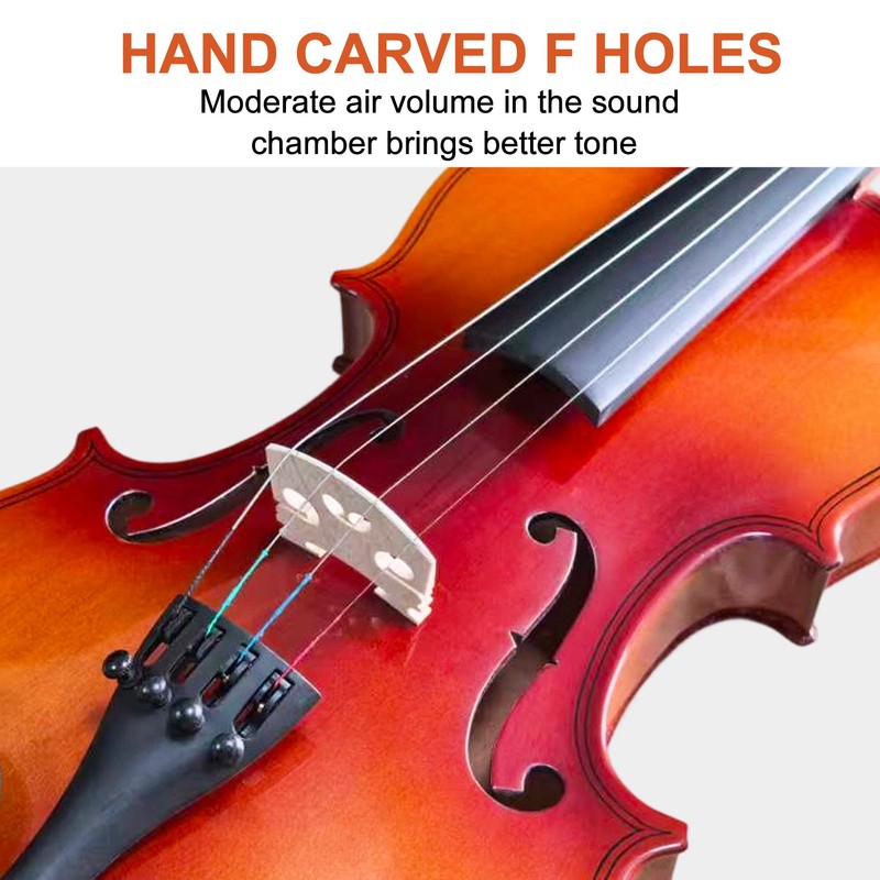 Beginner Violin,4/4 Violin Full Size For Adults,Students,Fiddle Set