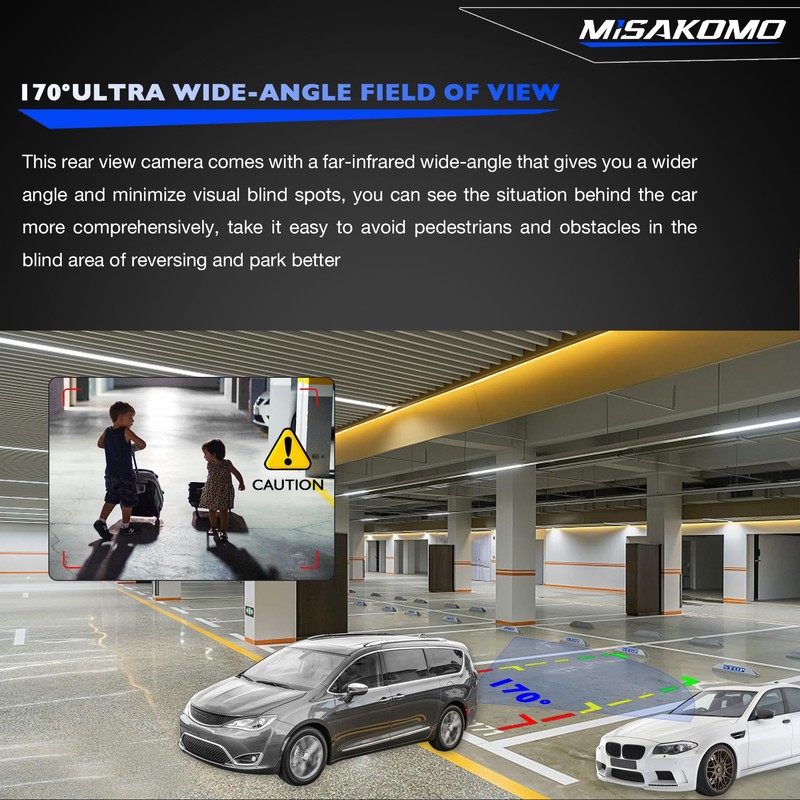 Rear View Backup Camera Compatible with Chrysler Town Country 2011-2016