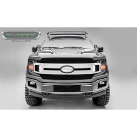 T-Rex Grilles 2018-2020 F-150 XLT, Lariat Billet Grille, Black, 2 Pc, Insert, Does Not Fit Vehicles with Camera - PN #20571B