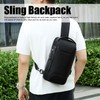 Sling Backpack USB Prevents Theft Waterproof Chest Shoulder Bags for