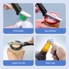 2 Adjustable Bottle Opener, Stainless Steel Can Opener, Jar Opener,