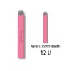 50pcs Pink Disposable Semi-Permanent Eyebrow Needles Blades 0.15mm Nano Needles