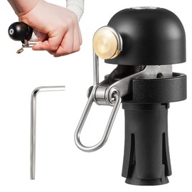 Bicycle bell, bicycle horn, bicycle bell, bicycle bell, mountain bike, hand bell, handlebar, bicycle accessories, 100-120 dB super loud mini bicycle bell, for road bike, mountain bike and scooter
