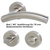 Häusler Onlinehandel GmbH Iseo II R Toilet Door Handle Stainless