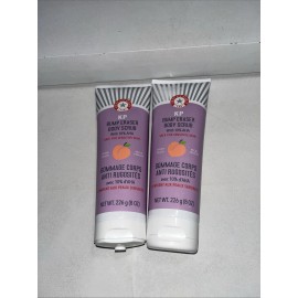 2 Sealed First Aid Beauty KP Bump Eraser Body Scrub, 8oz, 1 Broken Cap 