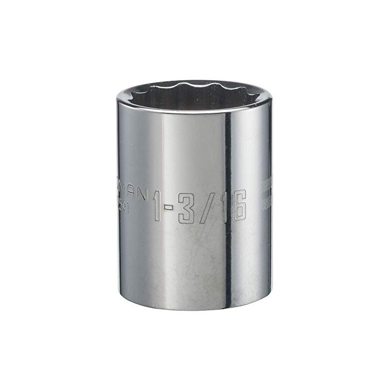 CRAFTSMAN Shallow Socket, SAE, 3/4-Inch Drive, 1-3/16-Inch, 12-Point (CMMT19591)