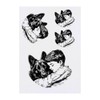 4 x 'Sleeping Boy with German Shepherd' Temporary Tattoos -