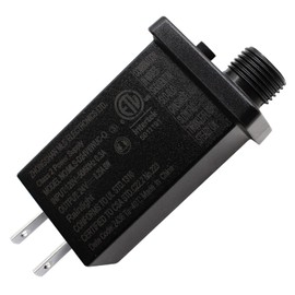 24V LED Transformer Class 2 LED Power Supply, Waterproof IP44 Low Voltage Seasonal Use LED Driver US CA Plug for String Light, Projector Light, Lawn Lamp (24V 7.2W)