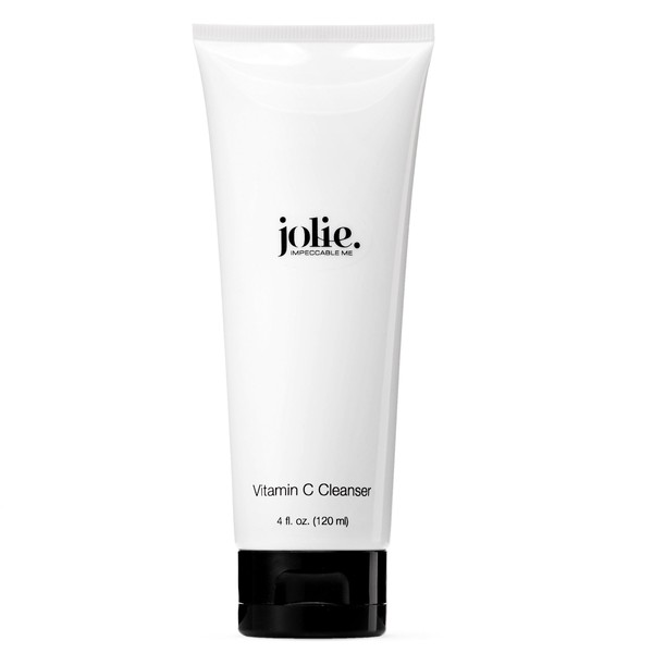 Jolie Vitamin C Cleanser - Brightening & Energizing Daily Facial Gel Wash With Exfoliating Beads