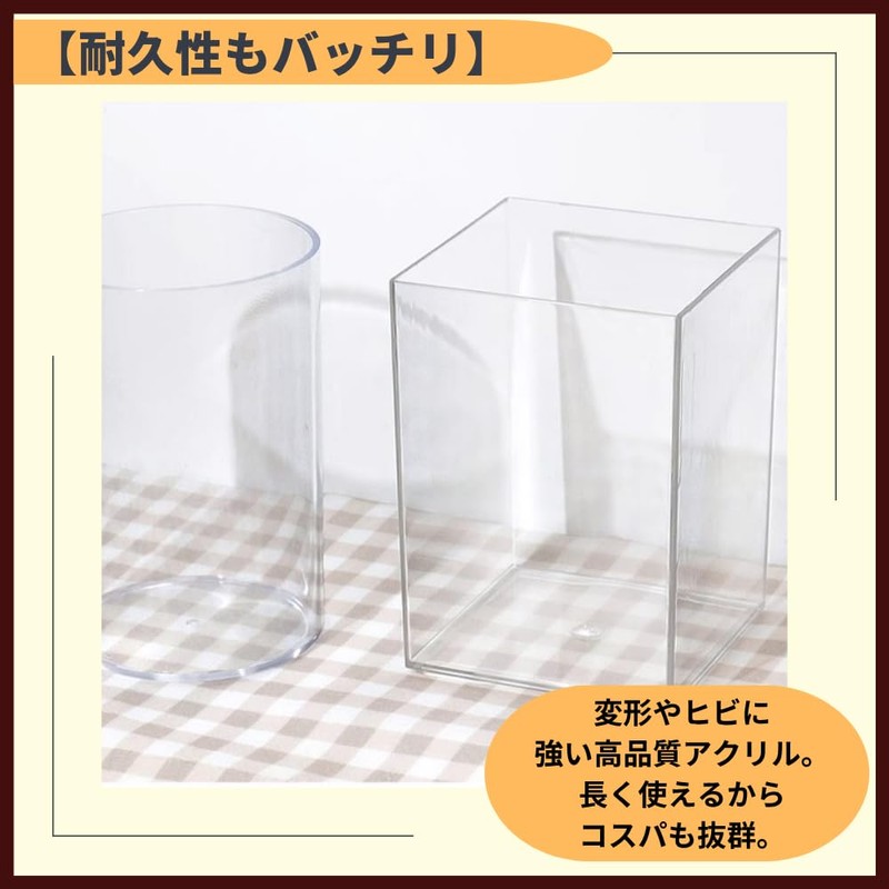 ideamall Acrylic Pen Holder, Simple Pen Stand, Small Items, Set