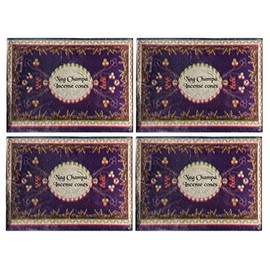 Nag Champa Flora Cones - 16 Cones per Box - Sold in Set of 4 Boxes
