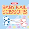 'Titania Baby Nail Scissors, Stainless,"Lack Handle Pack of 1 x