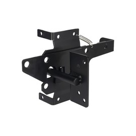 DURIGID Heavy Duty Gate Latch, Gravity Auto-Locking Gate Locks for Outdoor Fence, Gate Latch for Wooden/Vinyl Fence Metal Gate, Post Mount, Black