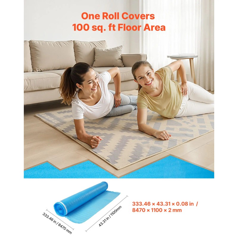 3 in 1 Heavy Duty 2 mm Thick Flooring Padding
