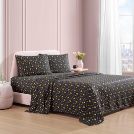 Betsey Johnson - Twin Bed Sheets, Super Soft & Lightweight Bedding with Matching Pillowcases, Fade & Wrinkle Resistant (Fruits Toss Pink, Twin)