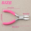 LEONTOOL Mini Flat Nose Pliers for Jewelry Making with 2