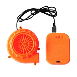 Kiddale Originals Fan Mini Fan Blower for Dinosaur Costume Doll Mascot Head or Other Inflatable Game Clothing Suits,Orange(Upgraded Version)
