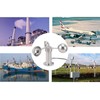 Tnfeeon Aluminum Alloy Anemometer Wind Speed Monitoring Sensor, Equipped with