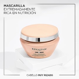 Krastase Mascarilla Masque Beurre Haute Nutrition, para Cabello Rizado, con Miel de Manuka y Ceramidas, Nutre e Hidrata, 200 ml                       
