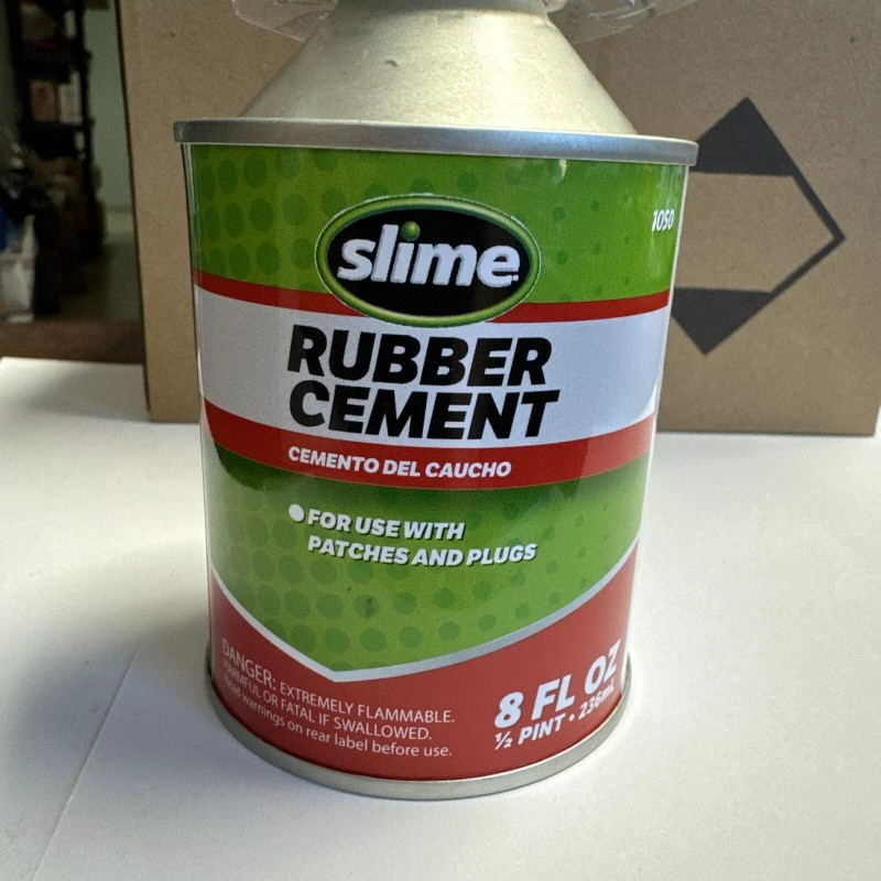 Slime Rubber Cement 8 Oz for Tire Repairs 1050 Patch