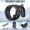 Hotop 8 Pcs Bike Locks Bulk High Security 4 Digit