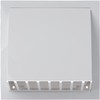 Ø 125mm / 5 inch White Plastic Cowled Ventilation Grille