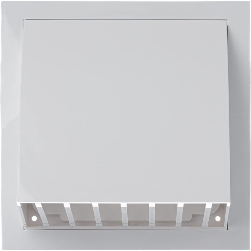 Ø 125mm / 5 inch White Plastic Cowled Ventilation Grille