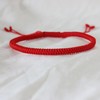 Red String Bracelet for Protection, Tibetan Buddhist Dorje Knot Lucky