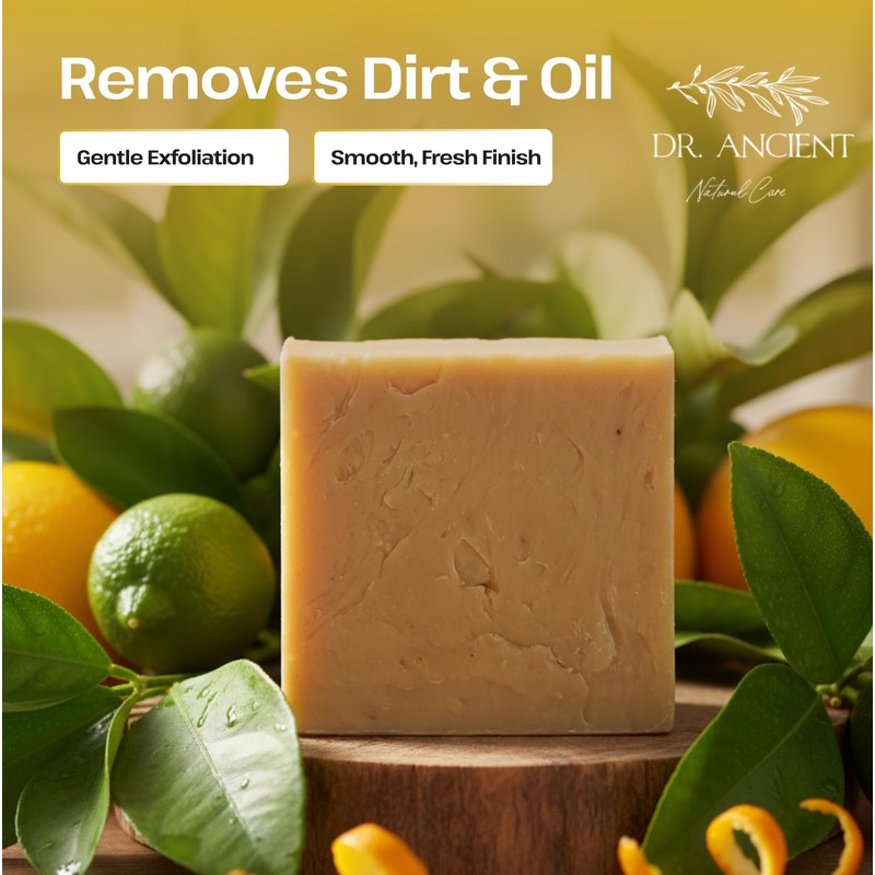 Dr.Ancient Citrus Soap Bar - Organic, Natural, Traditional, Handmade, Antique