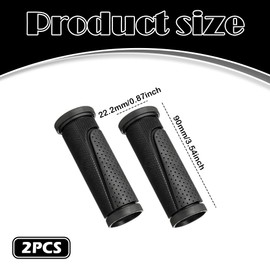 2PCS Short Bike Grips, 90MM Mini Handlebar Grips for Mountain Bikes & Standard Bicycles, Universal Fit for Grip Shift